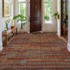 Washable Area Rug Soft Rugs for Living Room Modern Striped Non Slip Rug Geometric Checkered Foldable Print Mat - 2 of 4