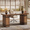 Tribesigns 63-Inch Executive Desk, Farmhouse Home Office Desk with Heavy Duty Base, Business Workstation Table for Home Office - 2 of 4