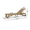 PAGED Outdoor Lounge Chairs,Outdoor Chaise Lounge with Adjustable Backrest,Pool Lounge Chairs for Patio,Beach,Yard - 3 of 4