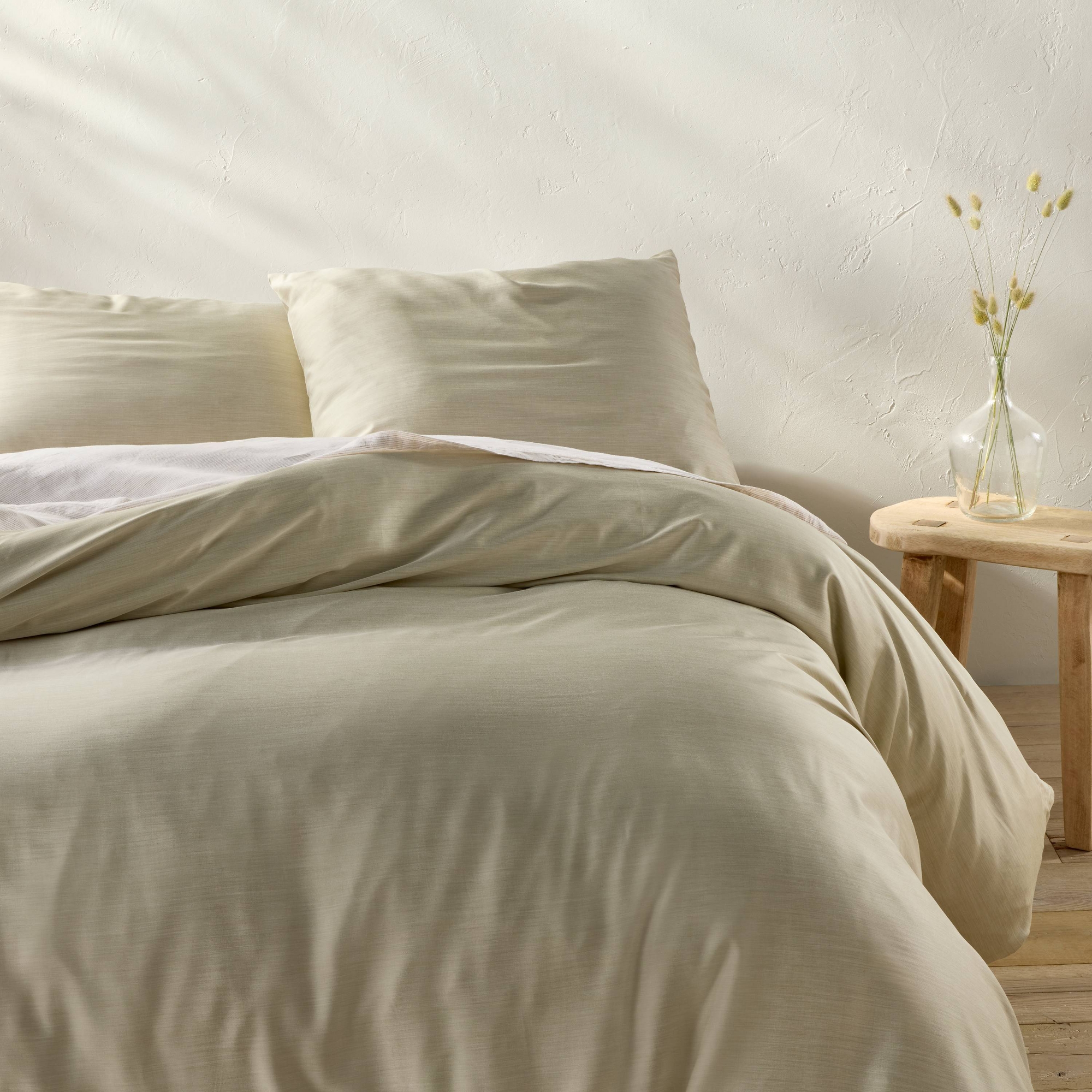 King Rayon from Bamboo Duvet Set Light Olive Green - Casaluna™