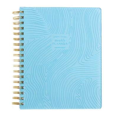 russel+hazel 2024-25 Weekly/Monthly 9.5"x7.6" Spiral Dew: Planner, Acrylic & Paper, July-June, Teen & Adult