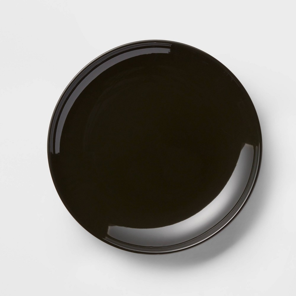 10" Stoneware Avesta Dinner Plate Black - Threshold™