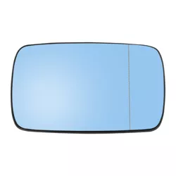 X AUTOHAUX Passenger Side Right Side Mirror Glass Replacement W/Backing Plate Heated Blue Tinted Glass for BMW E82 E85 E86 E88 E90 E91 E92 