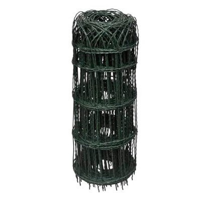 vidaXL Garden Border Fence Powder-coated Iron 32.8'x2.1'