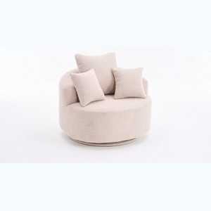 TIRAMISUBEST Swivel Compression Chair,Comfortable Single-Seat Crochet Yarn Chair with Full Sponge Cushion for Home, Office, and Hotel - 1 of 4