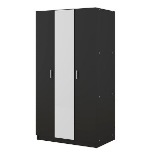 NicBex 70.09"H Armoire Wardrobe Closet Storage Cabinet with 2 Doors & Shelves & Mirror for Bedroom - 1 of 4