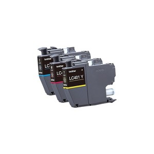 Brother LC401 Cyan/Magenta/Yellow Standard Yield Ink Cartridges 3/Pack (LC4013PKS) - 1 of 3