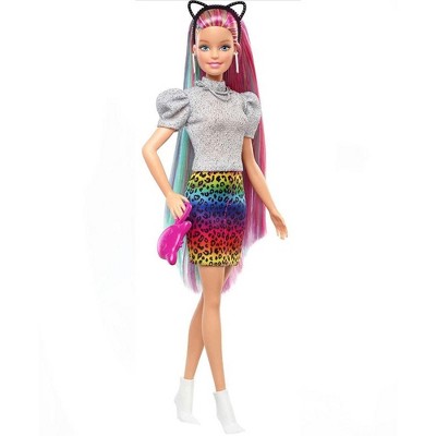 Barbie® Leopard Rainbow Hair Doll