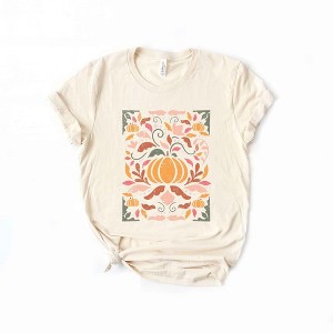 Simply Sage Market Women's Fall Floral Grunge Short Sleeve Graphic Tee - 1 of 2