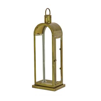 22" HGTV Arched Candle Lantern Antique Bronze - National Tree Company