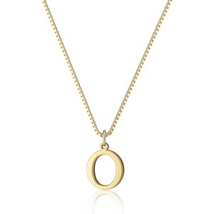 Personalized Initial Choker Gold Plated Dainty Letter Pendant Necklace Gift Gold-O - 1 of 4