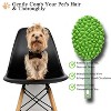 BABYYER Cat Brush for Shedding Dog Brush Hair Cleaning Comb Bath Massage Tool for Shedding & Grooming, Remove Loose Hair - 2 of 4
