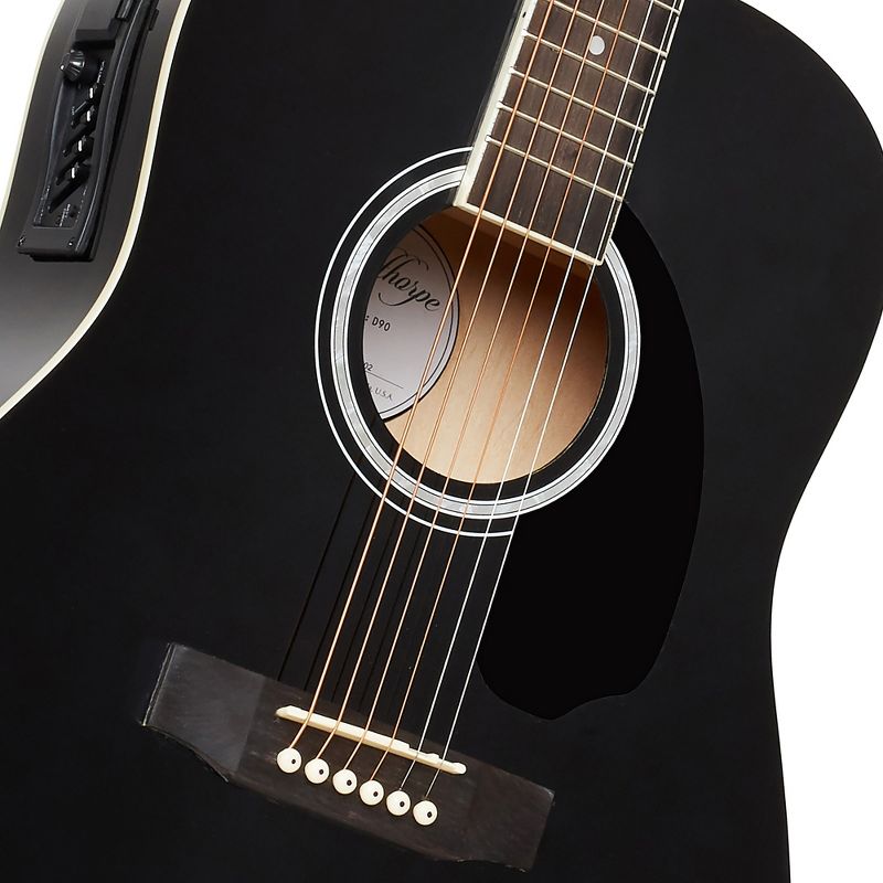 Ashthorpe Dreadnought Acoustic Electric Guitar with 10-Watt Amp, Gig Bag, and Accessories, 3 of 8