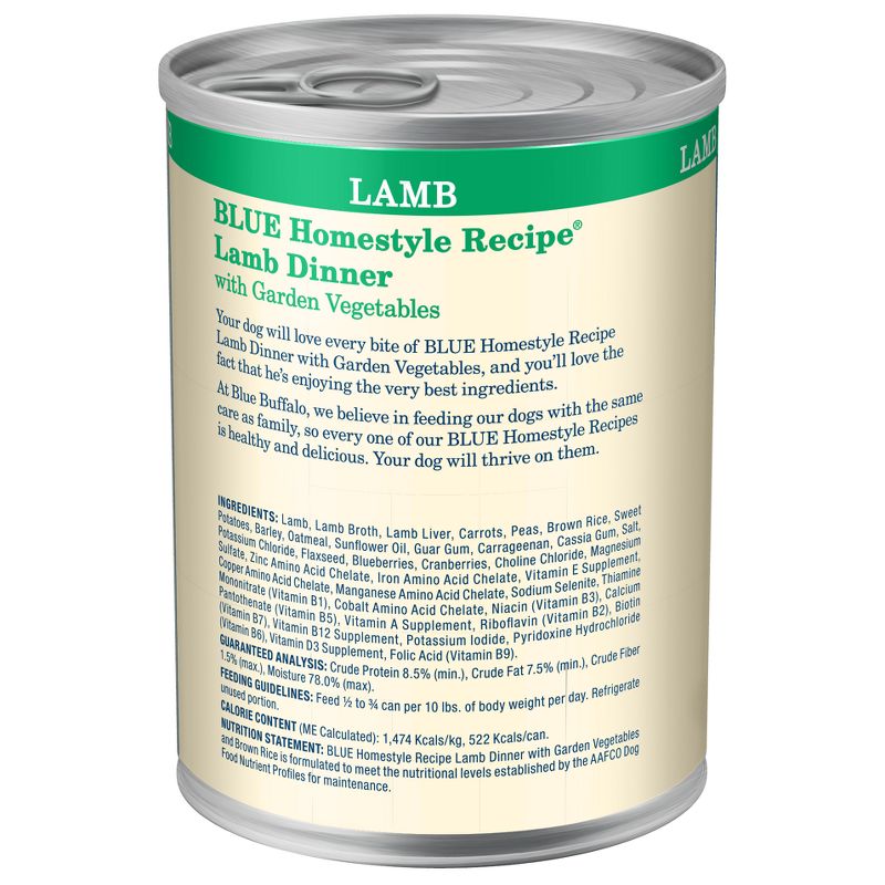 Blue Buffalo Homestyle Recipe Natural Wet Dog Food - 12.5oz, 4 of 7