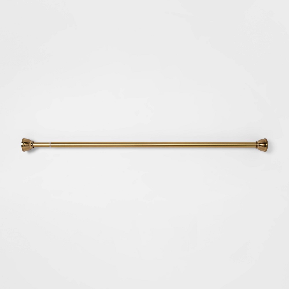 Photos - Shower Riser Rail & Head Holder 72" Half Moon Dual Mount Shower Rod Brass - Threshold™