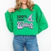Simply Sage Market Women's Graphic Sweatshirt Purple 100% That Witch - 2 of 4