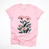 Simply Sage Market Pink Daisies Watercolor Short Sleeve Tee - 2 of 4