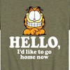 Boys' - Garfield - Hello Go Home Now Short Sleeve Graphic T-Shirt - 2 of 4