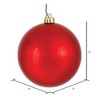Vickerman Red Ball Ornament - 2 of 4