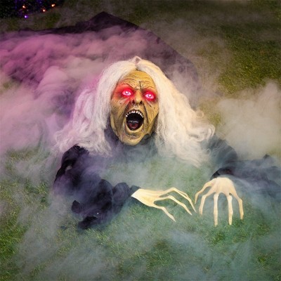 Joyfy Halloween Zombie Decoration Outdoor, Animated Groundbreaker Zombie Props for Halloween Haunted House, Lawn Yard, Graveyard Outside Decorations