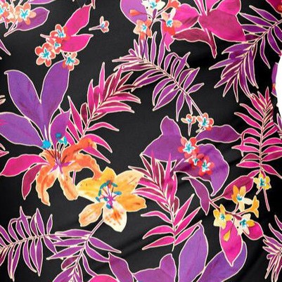 pink neon floral