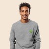 Dalix Alien Embroidered Fleece Crewneck Long Sleeve Sweatshirt Mens - 3 of 4