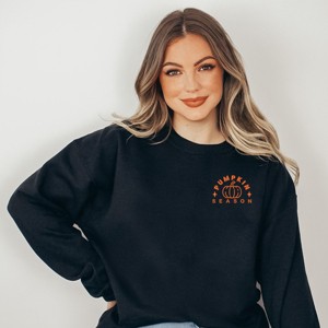 Simply Sage Market Embroidered Pumpkin Season Pumpkin Sweatshirt - 1 of 4