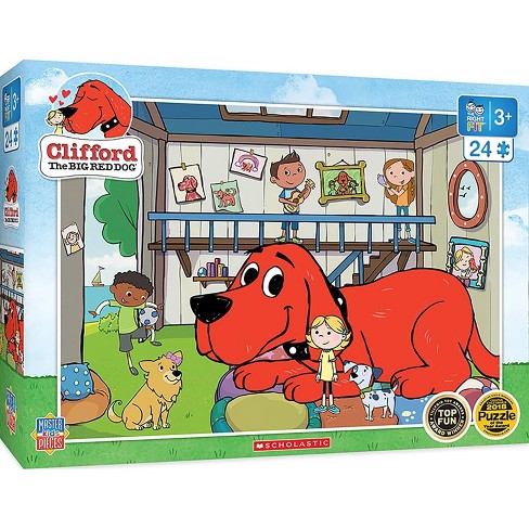 Masterpieces Inc Clifford The Big Red Dog Doghouse 24 Piece Jigsaw Puzzle Target