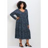 Avenue Women's Plus Size Nylah Printed Tiered Knit Dress - image 4 of 4