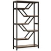 Resenkos Bookshelf, Bookcase Standing Shelf Unts,72" Bookshelf, 6-Tier Bookcase Etagere Open Storage Organizer,Rustic Brown - 4 of 4