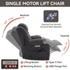 Up to 350 LBS Lift Recliner Chair, Heavy Duty Motion Mechanism with 8-Point Vibration Massage and Lumbar Heating, USB and Type-C Ports - 4 of 4