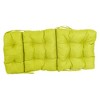 Blazing Needles, 20-inch by 42-inch Spun Polyester Solid Outdoor Tufted Chair Cushion - 2 of 2