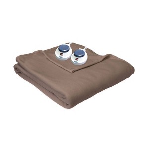 SoftHeat Micro Fleece Warming Blanket - Beige (Full)