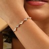 SOHI Women's Ivory White The Corazon Bolo Bracelet - 3 of 4