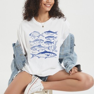 Simply Sage Market Vintage Fish Garment Dyed Tee - 1 of 4