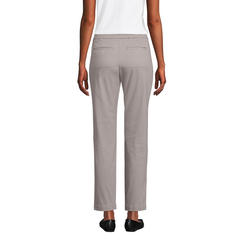 Lands' End Lands' End Women's Mid Rise Pull On Chino Ankle Pants, 2 of 6