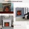TOBILI 28 inch Infrared Fireplace with Removable Trim kit Insert, Touch Panel Home Decor Heater, Smokeless Firebox With Fire Crackling Sound - 4 of 4