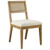 Modway Nimba Faux Rattan Fabric Dining Chairs Set of 2 - 2 of 4