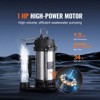 VEVOR Submersible Sewage Pump, 1HP 5770GPH, Cast Iron Sewage Water Pump with 34 ft Lift 10 ft Power Cord and Automatic Float Switch - 3 of 4