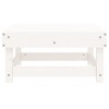 vidaXL Patio Footstool White Solid Wood Pine - 4 of 4