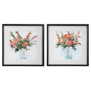 Uttermost Fresh Flowers Watercolor Prints, Set of 2 - 1 of 4