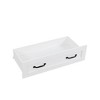 HDZNVF Modern White Side Dressers with 6 Drawers, Wood Chest of Drawers with Metal Handle - 4 of 4