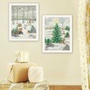 Whisen 2- Piece Vignette Woodland "Critters for Christmas" Black Framed Wall Art, Home Decor by Lisa Kennedy - 3 of 4