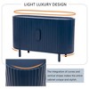 Curved Design Light Luxury Sideboard with Adjustable Shelves - 2 of 4