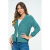 West K Women's Clara Furry One Button Short Cardigan - 3 of 4