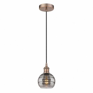 Rochester - 1 Light Cord Hung Mini Pendant In Industrial Style-7.88 Inches Tall and 5.88 Inches Wide - 1 of 1