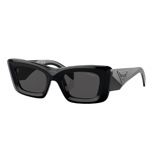 Prada Pr 13zs 1ab5s0 Womens Cat-eye Sunglasses Black 50mm : Target