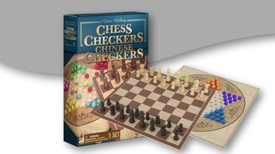 Game Gallery Chess & Checkers Wood Set for sale online