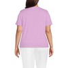Lands' End Women's Relaxed Supima Cotton V-Neck T-Shirt - 2 of 3