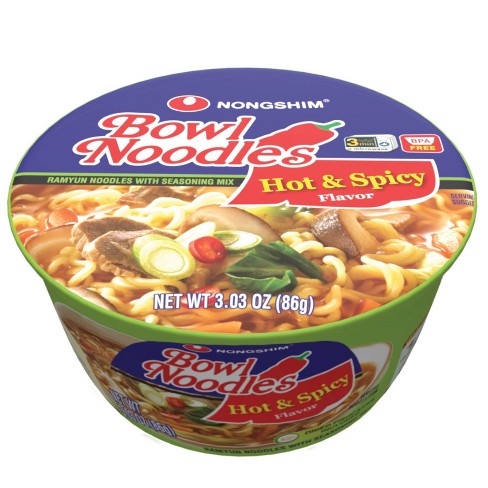 Nongshim Hot & Spicy Soup Microwavable Noodle Bowl  - 3.03oz - image 1 of 4